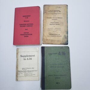 Canadian National Railway United Transportation Agreements 4.16 1970' s 1980's